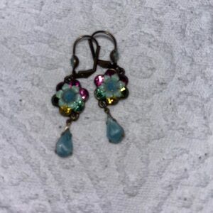Michal Negrin Floral Multicolor Earrings
